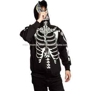 Sweats à capuche pour hommes de qualité supérieure sweats coton polaire tissu éponge français fermeture éclair solide conception en relief respectueux du budget - Product Image 4
