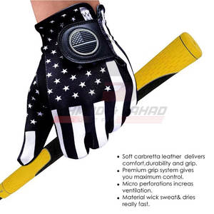 Gants de golf en cuir avec logo personnalisé de haute qualité, excellent prix d'usine pour une utilisation sportive - Product Image 4