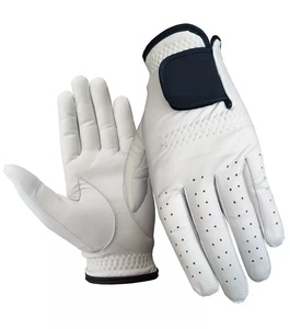Guantes de Golf de Piel Cabretta Premium con Logotipo Personalizado, Blancos, Transpirables, Compatibles con Pantalla Táctil, para Entrenamiento al Aire Libre - Product Image 1