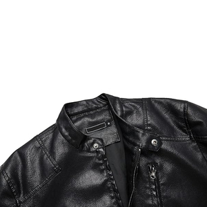 Veste en cuir d'hiver unisexe vêtements d'extérieur en cuir véritable vêtements de motard élégants et chauds design de mode approvisionnement en gros personnalisé - Product Image 4