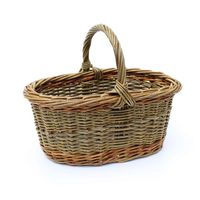 Panier de rangement en osier de haute qualité - Panier multifonctionnel pour cuisine et sacs, panier cadeau de Noël en saule tressé au design luxueux