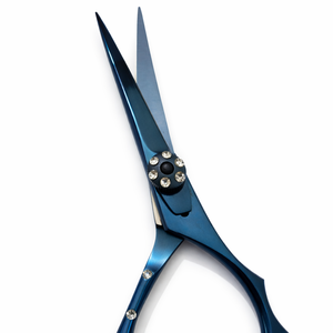 Tijeras de Peluquería Profesionales de 6.5 Pulgadas, Hoja Afilada de Acero Inoxidable, Color Azul, para Diestros - Product Image 5