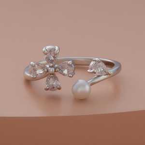 Bague tendance en alliage plaqué or, style vintage, avec grappe de pierres et sertissage invisible, idéale pour un cadeau - Série 184315 - Product Image 3