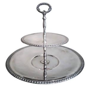แท่นวางเค้กผลไม้แบบพับได้อเนกประสงค์สำหรับวางถ้วยเค้กดีไซน์แบบโบราณ2ชั้น - Product Image 4