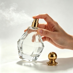 ขวดน้ำหอมดีไซน์หรูทรงเหลี่ยม 100 มล. EDP EDT ติดทนนาน 12 ชม. หัวฉีดแบบสเปรย์ ฝาเกลียว คอขวดสแตนเลส ฉลากแก้ว พิมพ์ลายด้วยความร้อน - Product Image 3
