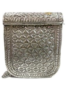 vintage antique look brass designer metal clutch <b>bag</b> for fashion lovers Women Party Clutch Purse Mobile Holder <b>Bag</b> <b>Silver</b> Color - Product Image 2