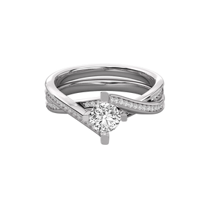 Bague solitaire en or 9 carats pour femmes avec diamant de laboratoire - Product Image 6