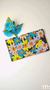 Petite pochette demi-lune vintage sac à main fait main avec perles dorées pour filles - Product Image 5