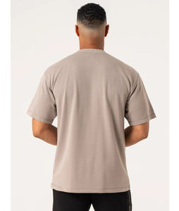 Nouveau style 220gsm 100% coton T-shirt uni vierge Impression personnalisée T-shirts pour hommes grande taille surdimensionnés - Product Image 2