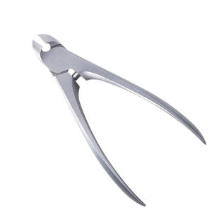 Pinzas profesionales para uñas, cortacutículas de acero alemán, pinzas para manicura para el cuidado de la belleza con mango largo - Product Image 1