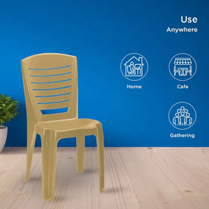 เก้าอี้สวนพลาสติกกันน้ำไม่มีที่วางแขนสำหรับรับประทานอาหารกลางแจ้งและห้องนั่งเล่น - Product Image 3