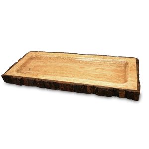 Plateau de service en bois laqué durable, très vendu, couleur naturelle, artisanal, élégant, décoratif, prix bas pour restaurant - Product Image 3