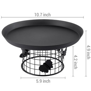 Ensemble unique de 6 pouces en métal doré, piédestal, support pour gâteau, nouveau style Ins, outil de cuisson pour événements de mariage, fêtes d'anniversaire, boîte en fer - Product Image 3