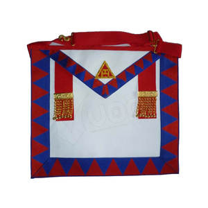 Mandil Masónico de Terciopelo Bordado para Oficiales de Logia - Colores y Tamaños Personalizables, Ecológico y Duradero - Product Image 3