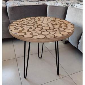 Mesa de Comedor de Diseño Artístico de Resina Hecha a Mano Moderna y de Lujo, Mesa de Centro Impermeable para Sala de Estar para Celebración de Aniversario de Bodas - Product Image 1