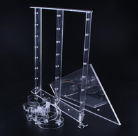 Présentoir de montre-bracelet en acrylique Transparent détachable exposant support de Table de support d'affichage de montre à trois couches avec support en C