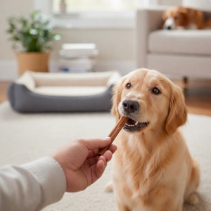 Bâtonnets de bœuf bio déshydratés pour chiens, friandises à mâcher riches en protéines, au goût de légumes, sans danger pour les chats - Product Image 3