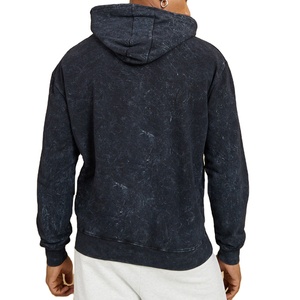 Venta al por mayor de gran tamaño Unisex sudaderas con capucha de alta calidad de los hombres de algodón básico mezclado ácido lavado Vintage Sudadera con capucha para los hombres por BS 2026 - Product Image 5