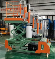 Nouvelle échelle élévatrice électrique pliable à commande par bouton-poussoir, avec une hauteur de levage de 2 m