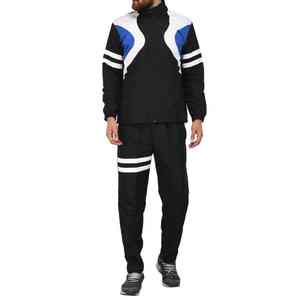 Conjunto Deportivo de Dos Piezas de Alta Calidad, Chaqueta Cortavientos Reflectante y Pantalones Deportivos de Nylon para Hombre - Product Image 1