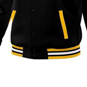 Chaquetas Personalizadas para Equipos Escolares y Clubes Deportivos, Chaqueta Universitaria Unisex con Logotipo, Nombre y Número Personalizados, Chaqueta de Béisbol Estilo Urbano - Product Image 6