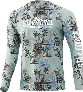 Sudadera con capucha de pesca de nailon de secado rápido, protección UV, sublimación, ropa de pesca, camisas de pesca con capucha, camuflaje para hombre, poliéster de manga larga - Product Image 5