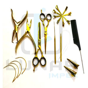 Nuevo Kit de herramientas de extensiones de cabello Micro links totalmente personalizado Alicates para el cabello con 2 agujeros Plasma Color dorado Alicates de proveedor al por mayor - Product Image 3