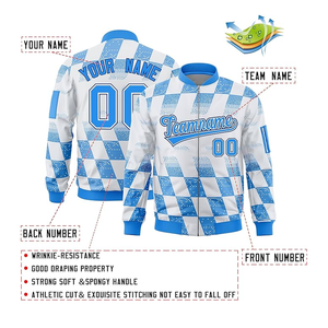 Blouson Bomber Unisexe Personnalisé Décontracté Hiver à Capuche Tendance Style Universitaire Logo Avant Coupe-Vent Multicolore Léger - Product Image 3