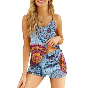 Ensembles de pyjama pour femmes Cami Shorts Ensembles de pyjama doux 2 pièces Pj Lounge Set Sleep Sleepwear - Product Image 6