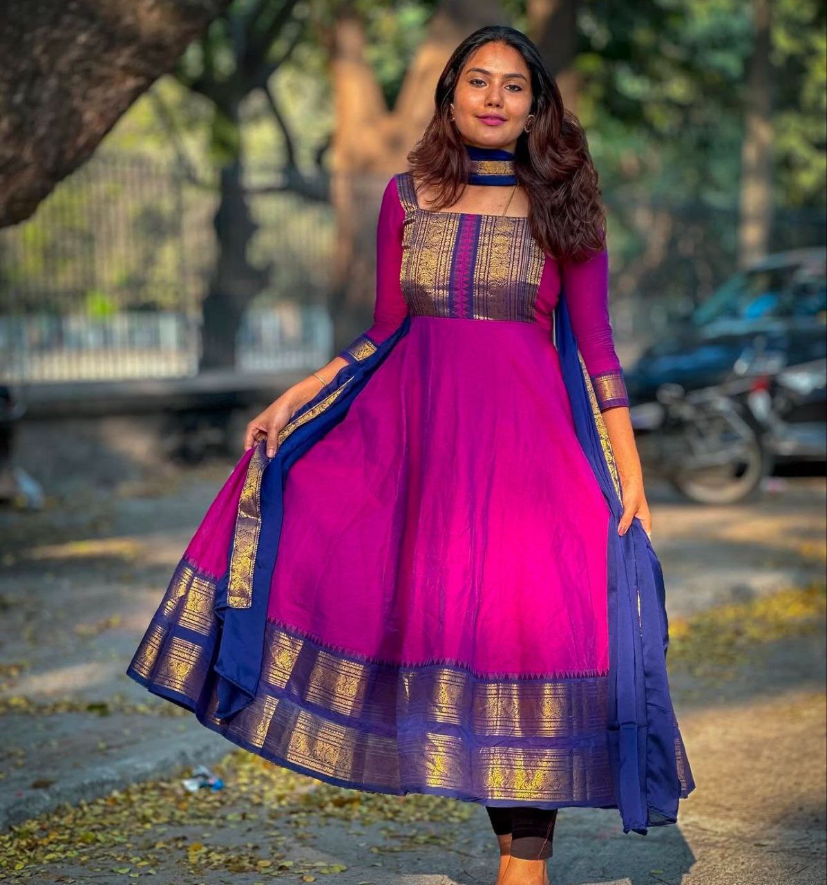 white christmas dresses Black colour cotton kurti with beautiful aari embroidery gives main image 1
