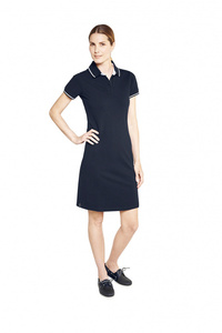 Vestido Polo personalizado para mujer, 65% algodón, 35% poliéster, 5% licra, manga corta - Product Image 6
