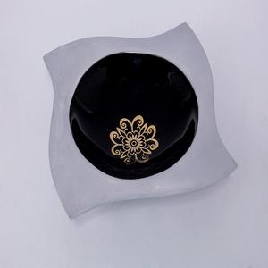 Cuenco cuadrado moderno indio de acero y aluminio para servir, ensaladera personalizada ecológica para vajilla y regalos - Product Image 3