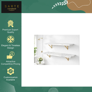 Hot Selling High Elegant Modern Three-Layer Detachable Living Room Organizer Storage Home Decor Luxury Gold Accented Marble - Product Image 5