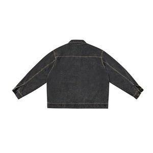 Chaquetas Vaqueras de Invierno para Hombre, Estilo Vintage, 100% Algodón, Venta al por Mayor, Diseño Personalizado con Logotipo, Estampado de Patchwork y Botones - Product Image 6