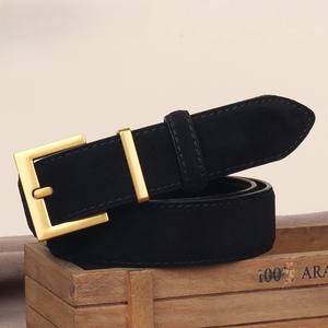 Ceintures personnalisées en cuir véritable de marque à la mode avec boucle personnalisée avec logo uni de style unique - Product Image 3