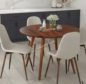 ชุดเฟอร์นิเจอร์รับประทานอาหารไม้เนื้อแข็งสำหรับคาเฟ่ชุดเฟอร์นิเจอร์หรูหราทนทานสำหรับกลางแจ้งโรงแรมร้านอาหารใช้บูธโซฟาคุณภาพสูงตัวเลือกห้องนั่งเล่น - Product Image 4