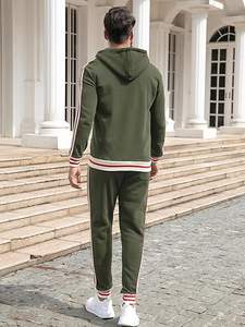 Logo personnalisé RTS Survêtements de sport respirants deux pièces pour hommes 2 pièces de jogging de sport de grande taille pour hommes - Product Image 4