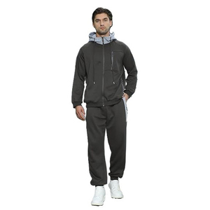 Survêtement d'hiver unisexe sur mesure 2025, taille plus, motif uni, écologique, respirant, polyester, molleton décontracté 2 en 1 - Product Image 2