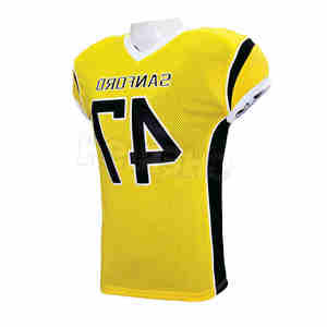 Vente chaude Hommes Football Américain Style Jersey Haute Qualité Respirant Sportswear Manches Courtes Équipes Chaudes Plus La Taille Jersey - Product Image 4