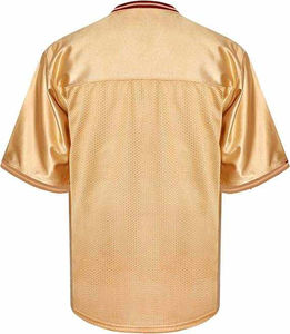 Venta al por mayor de poliéster de alta calidad personalizado sublimación logotipo en blanco Color sólido Jersey últimos diseños hombres fútbol americano Jersey - Product Image 2