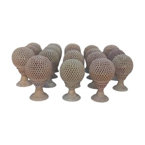 Limited Making Addition New Collection Pure Handmade Art Soapstone Candle Holder With Handmade Carving Stylish For <b>T</b> <b>Light</b> Decor - Product Image 4