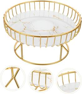 Corbeille à fruits pour plan de travail de cuisine, décoration d'intérieur, panier à fruits décoratif pour cuisine, corbeille à fruits moderne en métal - Product Image 3