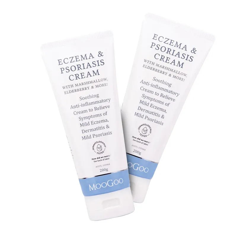 Crème anti-eczéma et psoriasis Moogoo doux le plus populaire avec guimauve et sureau avec 200g