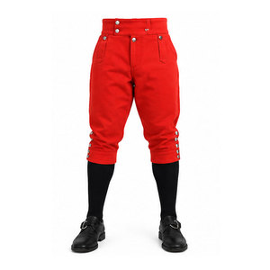 Pantalon classique sur mesure de style guerrier napoléonien avec coutures détaillées, léger et écologique, coupe confortable pour homme - Product Image 1