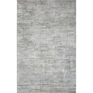 Alfombras Tejidas a Mano de Lana y Viscosa con Patrón Abstracto Gris Sile y Negro para Uso Doméstico - Phwv-92 - Product Image 1