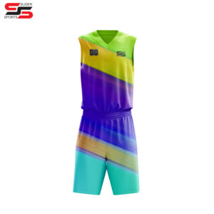 Imprimé personnalisé hommes dernier modèle de maillot de basket-ball maillot de sport par sublimation séchage rapide personnalisé basket-ball porter uniforme - Product Image 1