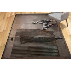 Alfombra de Baño con Diseño de Banksy Lady Shower: Alfombra Antideslizante Impresa en 3D, Alfombra de Chenilla - Product Image 4