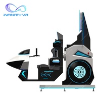 Máquina de Realidad Virtual 9D InfinityVR, Simulador de Movimiento 3 en 1 con Rotación de 360 Grados para Carreras, Tiro y Vuelo