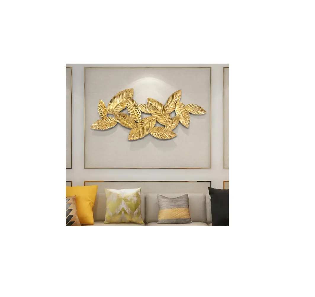 تصميم رائع جدار معدني تزيين البند مع نوعية ممتازة وتصميم ورقة جدار المنزل لون ذهبي