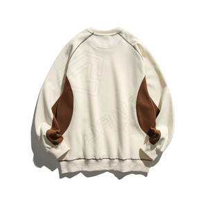 Venta al por mayor logotipo personalizado impreso hombres sudaderas sueltas cuello redondo de gran tamaño pulóver hombres sudaderas - Product Image 2